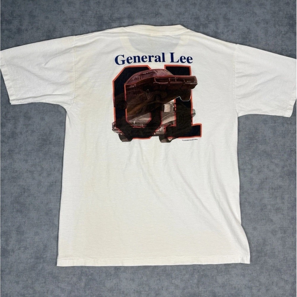 Vintage 2000 Dukes of Hazzard General Lee T Shirt L All Sport Single Stitch